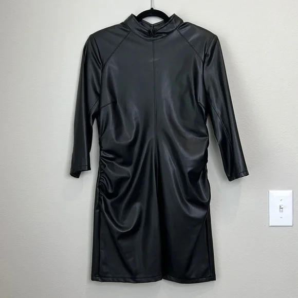 chinese dress ladies Vegan Leather Dress  GOODIES COLLECTIONS